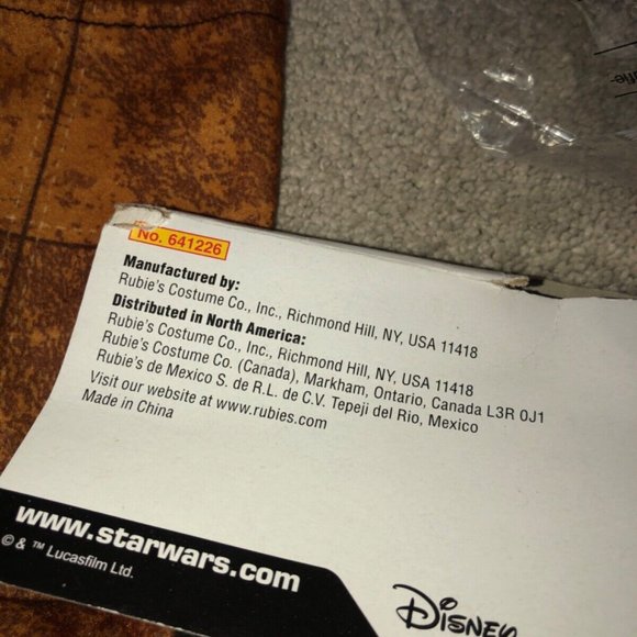Disney STAR WARS HAN SOLO Child MEDIUM‎ 8-10 Halloween Costume Rubie’s NEW - Picture 6 of 11